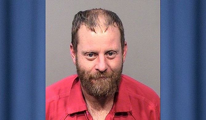 Nathan A. Gibson was arrested Nov. 9 after walking toward the Black Cat Bar in Seligman, Arizona. (Photo/Yavapai County Sheriff’s Office)