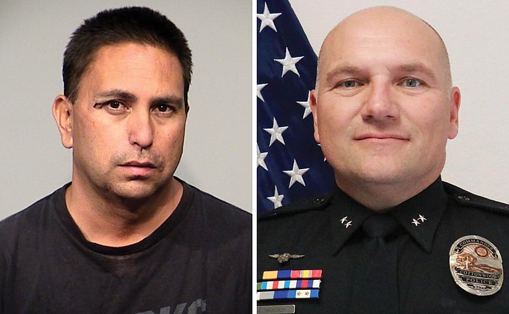 Jason Howard Engel, 42, of Camp Verde, was sentenced to 15 years in an Arizona state prison after he ran a red light and struck and killed off-duty Cottonwood Police Department Commander Jody Makuch on Sept. 7, 2020. (Independent file photos)