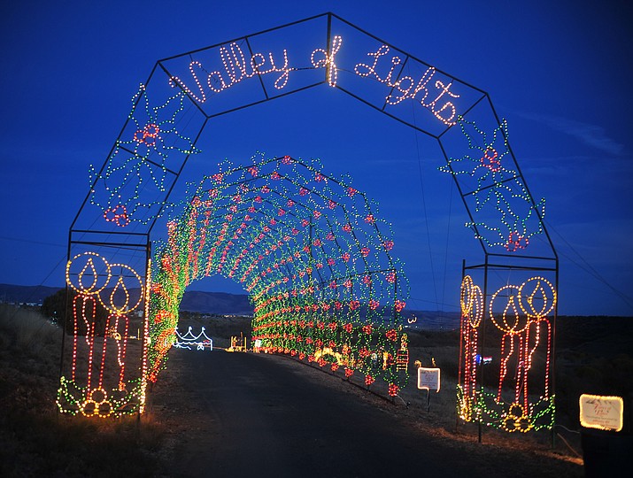 The entrance to the Valley of Lights in Prescott Valley. (2018 Tribune file photo)