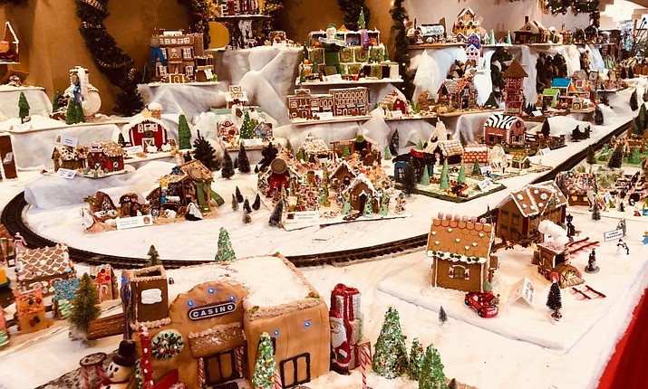 Prescott Resort and Conference Center’s 29th annual Gingerbread Village opened Nov. 27 and it will remain open through New Year’s Day next to the resort’s lobby at 1500 E. Highway 69 in Prescott. (Courtesy)
