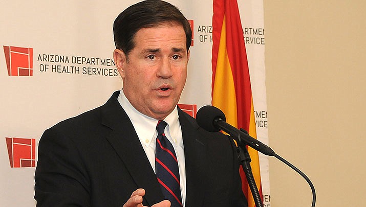 Arizona Gov. Doug Ducey’s disputed effort to tap $10 million in coronavirus relief funds for a private school voucher program for parents who oppose public school coronavirus policies has funded fewer than 100 vouchers despite receiving more than 2,000 applications. (File photo by Howard Fischer/For the Miner)