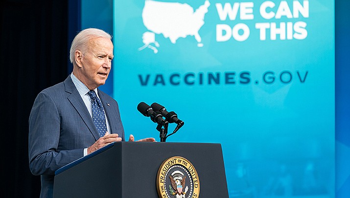 President Joe Biden is urging Americans to get vaccinated including booster shots as he seeks to quell concerns over the new COVID-19 variant omicron (White House photo/Public domain)