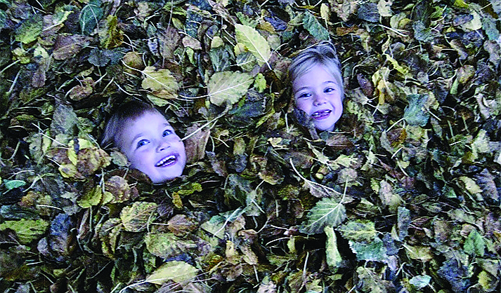 Kids enjoy raking leaves and getting to play in them! (Richard Sidy/Courtesy)