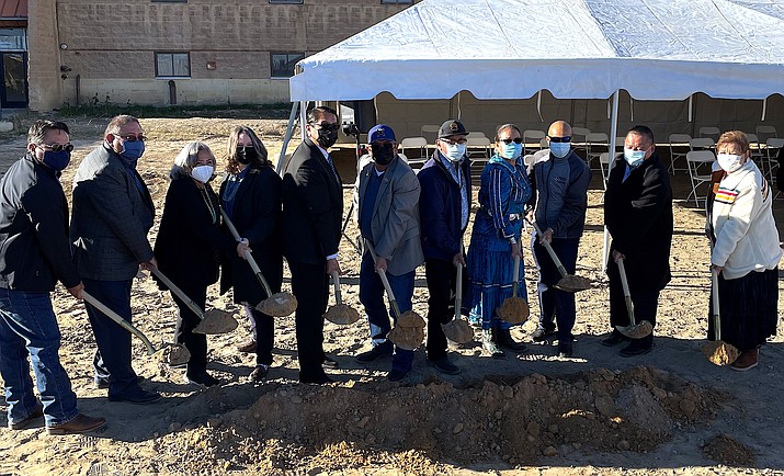 Navajo Technical University breaks ground on a new academic building in Crownpoint, New Mexico. (Photos/NTU)