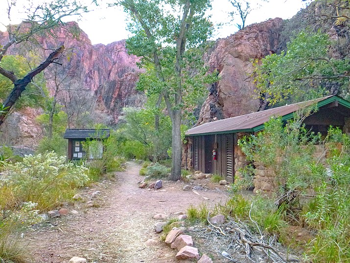 National Park Service special agents said they were working to identify potential female victims of surreptitious recordings taken in bathroom facilities in the canyon's backcountry, including this toilet at Bright Angel Campground. (Photo/NPS)