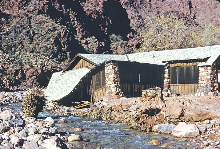 Phantom Ranch was heavily damaged in the 1966 flood. (Photo/NPS)