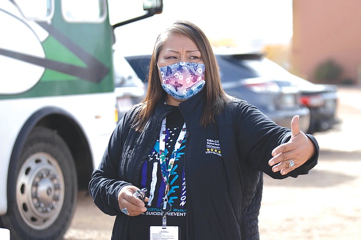 Clarissa Begay, referral coordinator and quality specialist for Tuba City Regional Health Care, said locals helped spread the word about vaccination events. (Photo/Sierra Alvarez, Cronkite News)