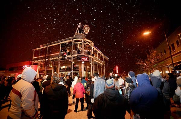 Residents and visitors to northern Arizona have enjoyed in years past Flagstaff’s  Great Pinecone Drop to bring in the new year. (Photo/Weatherford Hotel)