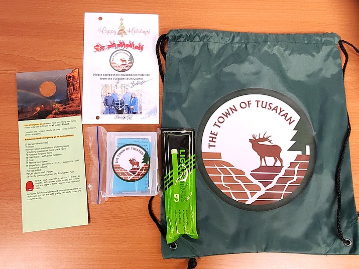 In preparation for emergencies, the town of Tusayan and Grand Canyon National Park encourage the public to have a 72-hour ready kit on hand. (Photo/Town of Tusayan)