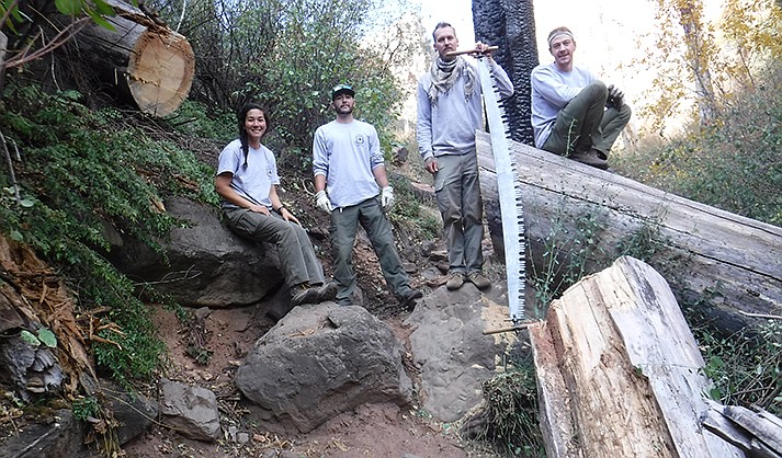 Trail maintenance is hard work and very costly. (Sedona Red Rock Trail Fund courtesy)