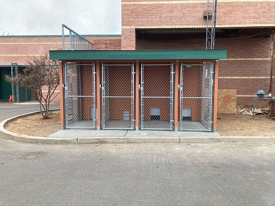 Construction of the four new climate-controlled kennels, which can shelter up to eight dogs safely and separately, cost about $28,000 and donations are being accepted to defray the cost of the project. (Prescott Valley Police Department Animal Control/Courtesy)