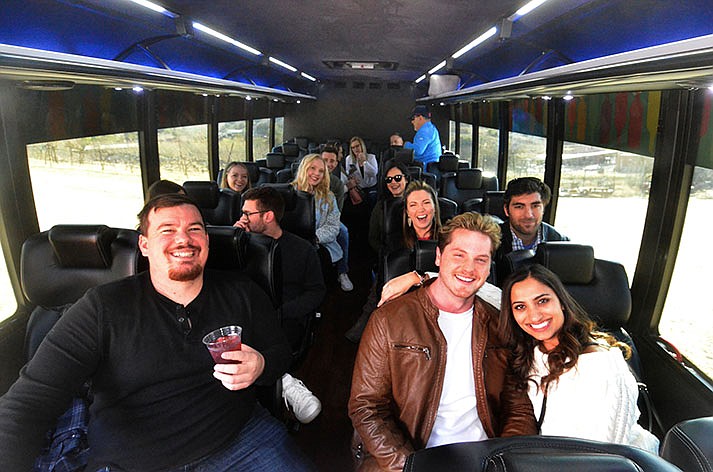 It costs $99-$119 to take an AZ Wine Wagon bus from Scottsdale in order to enjoy Verde Valley wines. Wine tasting is a great way for people to relax and get out of the heat. (Verde Independent/Vyto Starinskas)