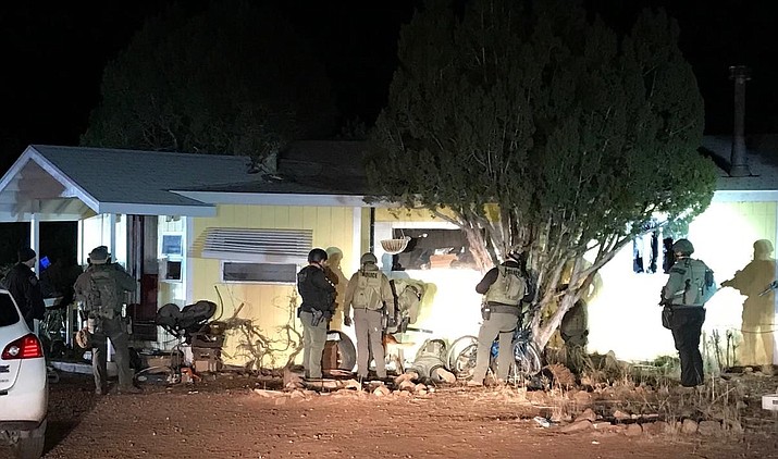 Jeffery Clyde Perkins, 28, of Snowflake, Arizona, was arrested at a residence in Snowflake following a six-hour standoff with law enforcement Jan. 5. (Photo/Navajo County Sheriff's Office)