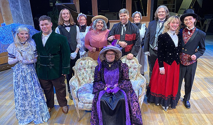 The cast of Mingus Union ATORT’s production of “The Importance of Being Earnest” is ready to take the stage Jan. 15. (Courtesy photo)