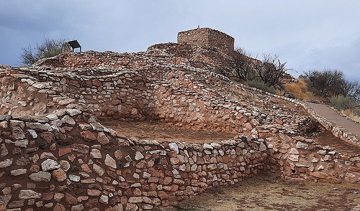 Tuzigoot National Monument, a 3-story pueblo ruin cut into the limestone and sandstone ridge, is located east of Clarkdale, Arizona, 120 feet above the Verde River. (Verde Independent File Photo)