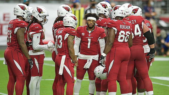 Cardinals quarterback Kyler Murray is ready for the NFL playoffs. The Cards play the Los Angeles Rams on Monday, Jan 17 in the wild-card round. (Photo by All-Pro Reels, cc-by-sa-2.0, https://bit.ly/3I3ySJL)