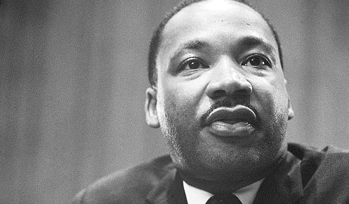 Martin Luther King Jr. photographed at a press conference in 1964 by Marion S. Trikosko. (Public domain)