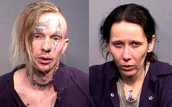 Christopher and Alyssa Gammons were among five that were arrested by Flagstaff Police Department Jan. 13. (Photos/Flagstaff Police Department)