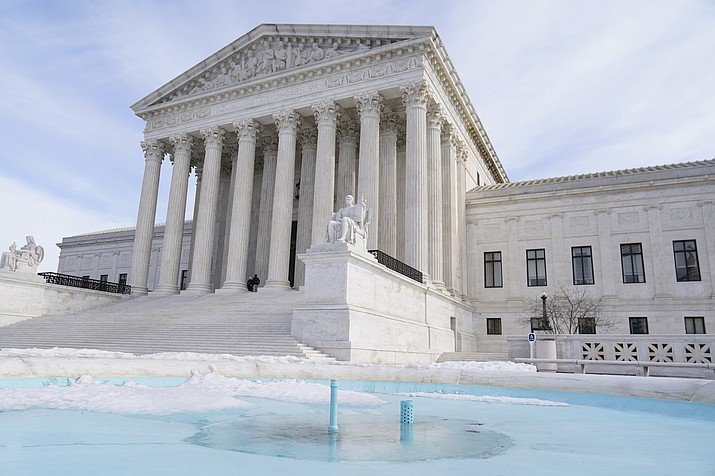The U.S. Supreme Court  is allowing the release of presidential documents sought by the congressional committee investigating the Jan. 6 insurrection. (Mariam Zuhaib/AP)