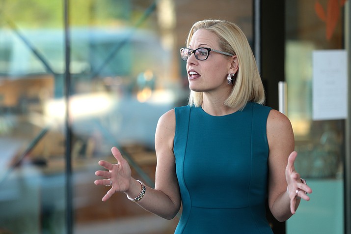 U.S. Sen. Kyrsten Sinema  (D-Arizona) is facing criticism in her home state for failing to support several Democratic priorities. (Photo by Gage Skidmore, cc-by-sa-2.0, https://bit.ly/3qRWtaG)