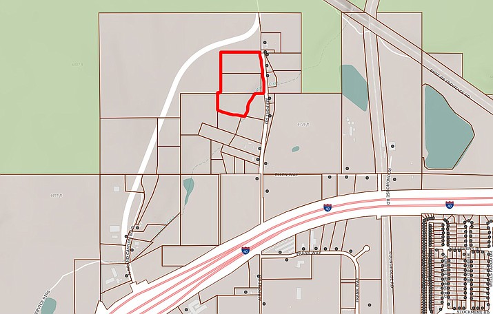 The new proposal is for Cataract Creek subdivision, a 14.25-acre residential development that will include 38 townhomes and 18 single family homes at the 1100 block of Airport Road. (Graphic/WGCN)