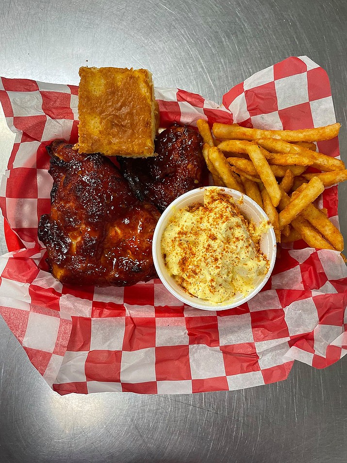 Shown is Cocky’s Chicken and Brew chicken platter. The Lincoln Nebraska-based chain recently opened in the former Burger King building at Frontier Village on Highway 69 in Prescott. (Cocky’s Chicken and Brew/Courtesy)
