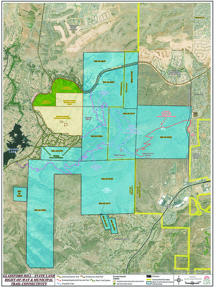 Arizona State Trust Land Map Prescott Valley Working To Buy State Trust Land On Glassford Hill For Regional Park The Daily Courier Prescott Az