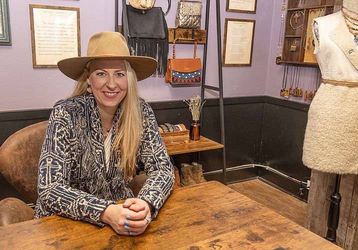 April White is the owner of Cowgirls and Fairies in Williams. (Photo/Veronica Tierney)