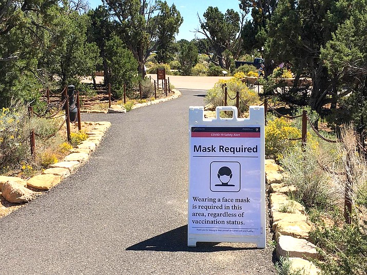 Last week, outdoor sandwich board signs were removed from Grand Canyon Visitor Center Plaza to Mather Point and Hopi Point at Grand Canyon National Park. (Photo/NPS)