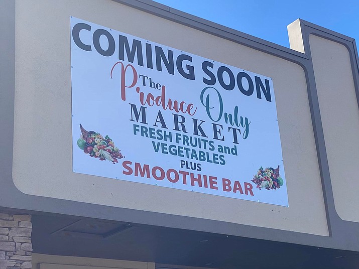 The Produce Only Market, which will sell fresh fruits and vegetables and offer a smoothie bar, has plans to open in the late spring in the 400 block of Goodwin Street across from Park Plaza in downtown Prescott. (Brenda Duncan Cusick/Courtesy)
