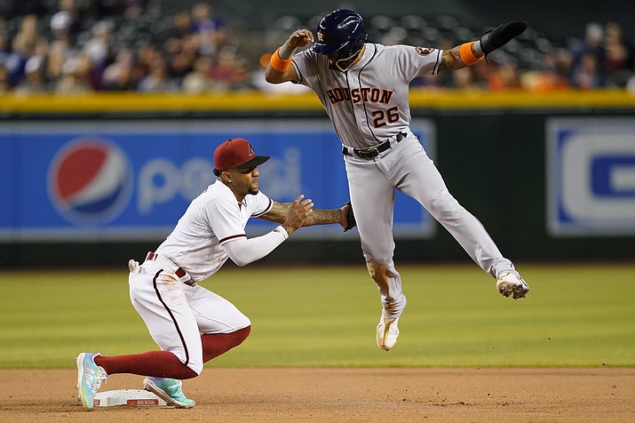 Brantley's clutch hit in 9th lifts Astros over D-backs 2-1 - The San Diego  Union-Tribune