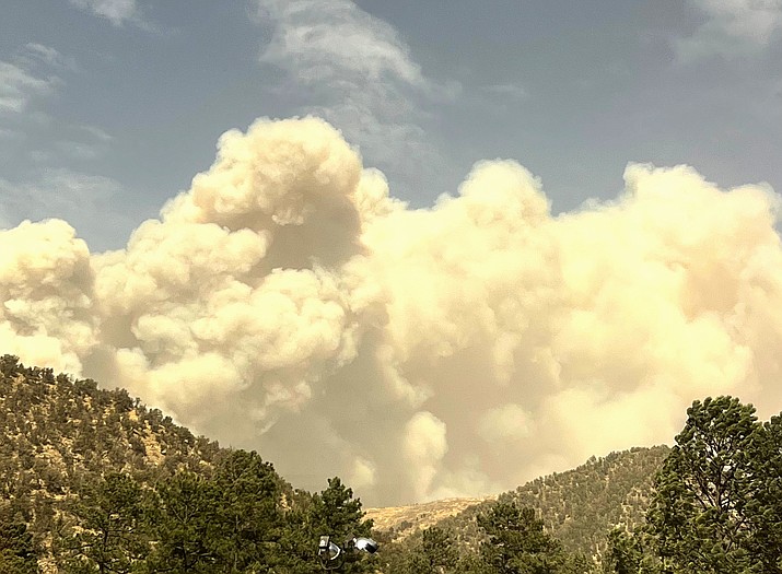 On April 12 shortly after noon the McBride fire broke out in the Village of Ruidoso. (Photo/McBride Fire Official Facebook page)