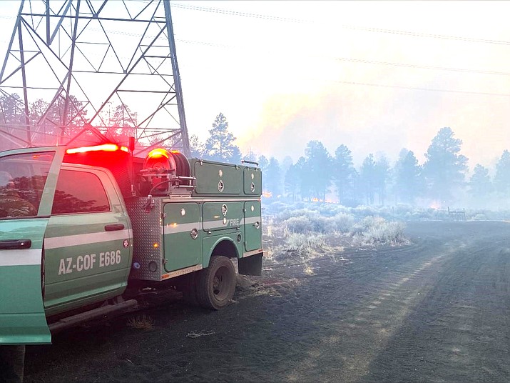 The Cochrane Fire burned 52 acres April 16-17 west of Flagstaff. (Photo/Coconino National Forest)
