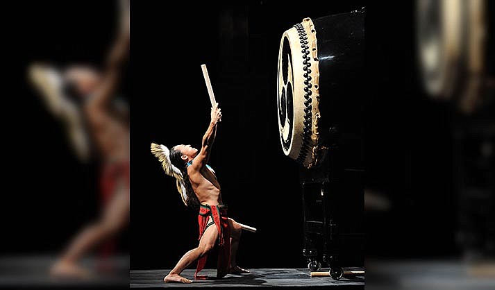 Japanese Taiko drummer Ken Koshio turns his talent into performance art. He will be joined by Kenzoo for a special performance in Cottonwood. (Photo courtesy
OTCA)