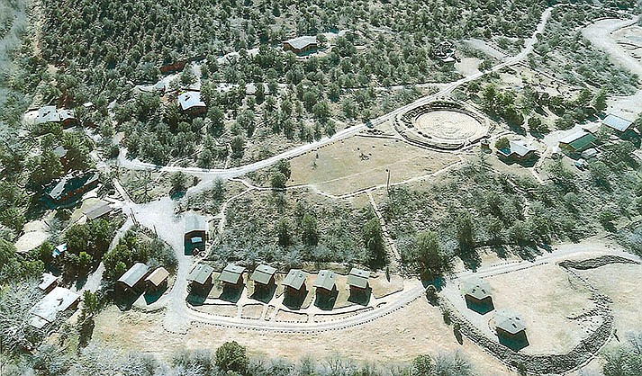 Overhead view of the Angel Valley Retreat Center, which is asking for a renewal of a use permit that expired under the previous owners. (Yavapai County image)