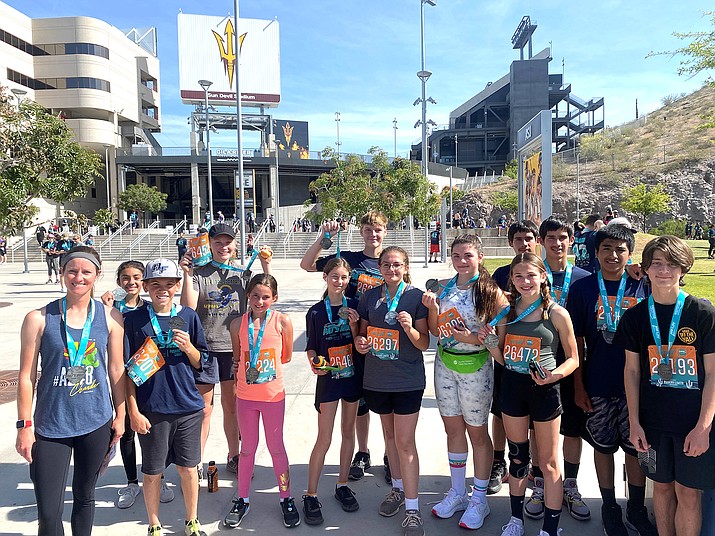Middle school students from Ash Fork Unified School District traveled to Tempe, Arizona April 23 for the 18th annual Pat Tillman Run. The run is the signature fundraiser for the Pat Tillman Foundation scholars program. (Photo/AFUSD)