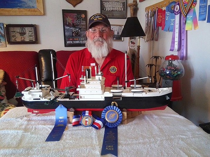 Veteran Wayne Thomas Nelson of Prescott Valley recently won a silver medal in the National Veterans Creative Arts Festival in the woodworking category.(Courtesy photo)