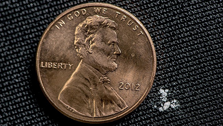 More than 107,000 Americans died of drug overdoses last year, setting another tragic U.S. record. A lethal dose of the powerful opioid fentanyl, which is blamed for many of the deaths, is pictured. (DEA photo/Public domain)