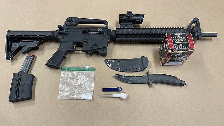 Mohave County Sheriff’s deputies confiscated these items during the arrest of Jared Thomas Engel of Yucca. (MCSO photo)