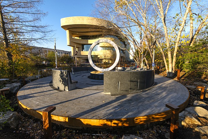 The National Native American Veterans Memorial sits on the grounds of the National Museum of the American Indian in Washington, D.C. (Photo by Alan Karchmer for the National Museum of the American Indian)