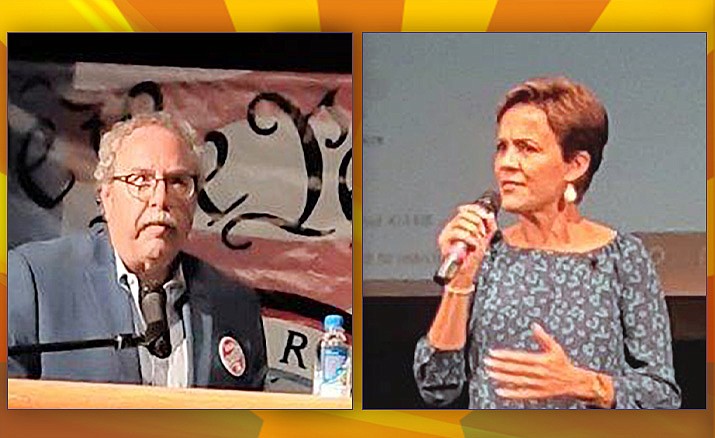 Veteran and America First candidate Steve Zipperman and America First gubernatorial candidate Kari Lake and many other conservatives spoke at the “We the people Arizona Alliance” rally. (Courier file photo)