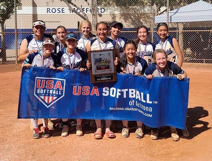 In their first tournament of the new travel ball season, the Arizona Sand Snakes softball team finished as runners-up at the Remember and Honor Pre Memorial Day tournament last weekend. (Michael Tessman/Courtesy)