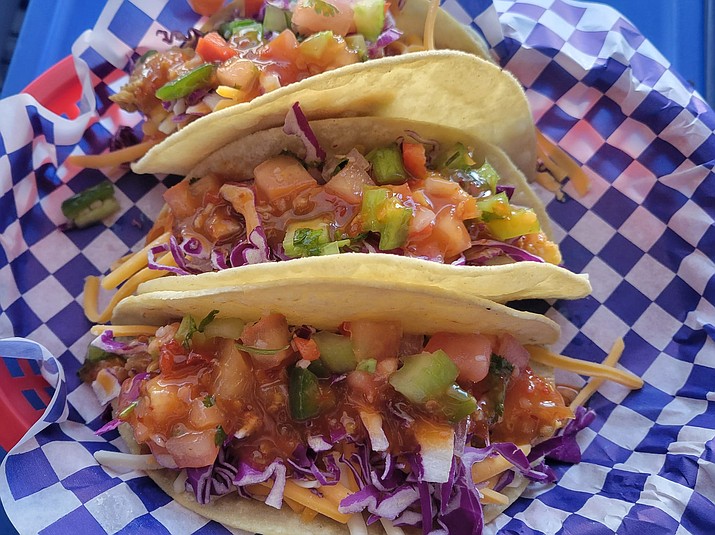 Fish tacos from Danny B’s Fish & Chips, which closed its Prescott Valley restaurant at 8164 Spouse Drive but will continue operating its original restaurant at 501 N. Highway 89 in Chino Valley. (Courtesy)