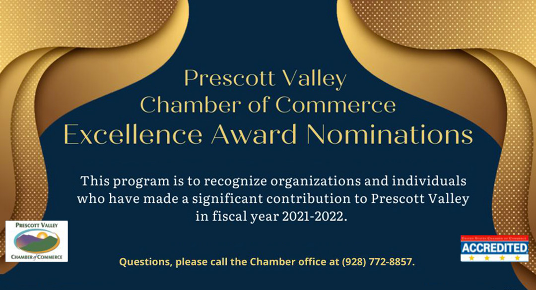 Prescott Valley Chamber of Commerce accepting Community Excellence