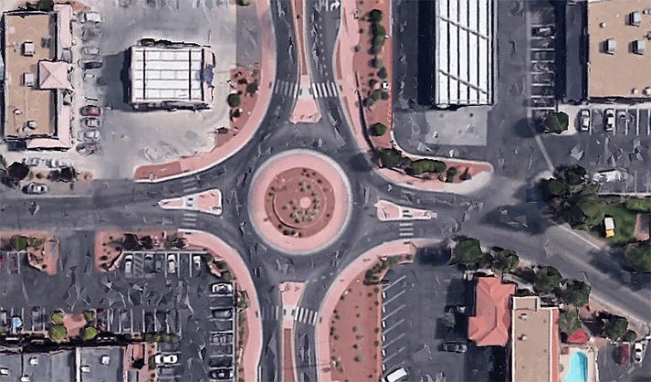 Cortez Roundabout (Google Earth)
