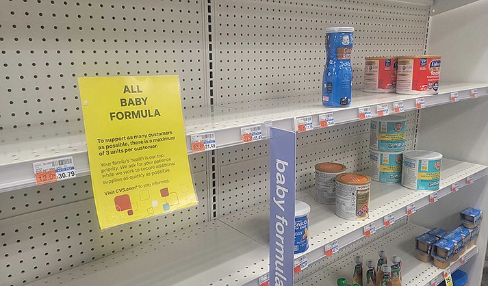 Scenes like this one in Washington are greeting parents across the country as they search for infant formula in the midst of a national shortage. Most stores have limited purchases, when they can get formula to sell. (Photo by Tracy Abiaka/Cronkite News)