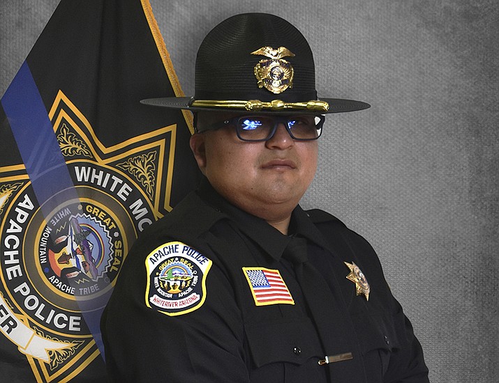 Officer Adrian Lopez Sr., 35, was shot and killed during a traffic stop June 2 in the town of Whiteriver on the Fort Apache Indian Reservation. (Navajo County Sheriff's Office)