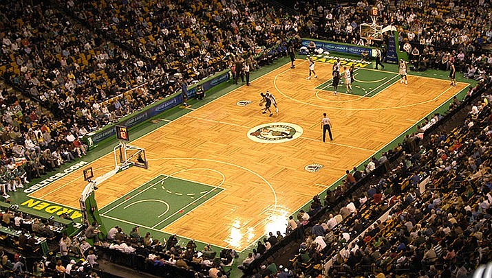 The Boston Celtics beat the Golden State Warriors 116-100 on Wednesday, June 8 to take a 2-1 lead in the NBA finals in a game played at TD Garden in Boston. (Photo by U.S. Navy, Public domain, https://bit.ly/3mDGRo9)