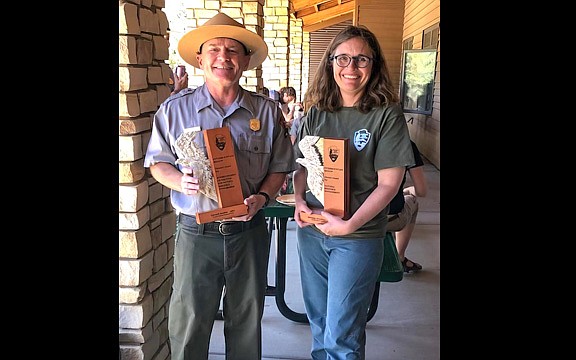 The awards were presented during a pot-luck lunch June 8. (NPS Photo)