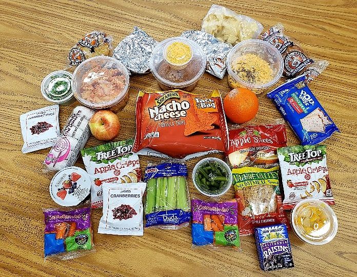 An example of Humboldt Unified School District’s summer food pack samples. (HUSD/Courtesy)